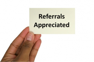 ask for sales referrals